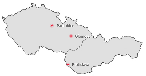 Naše kanceláře najdete v Olomouci, Pardubicích a Bratislavě